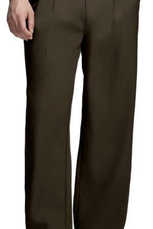 Mens Casual Dress Pants Old Money Pleated Baggy Wide Leg Slacks Vintage Stylish Relaxed Fit Work Trousers